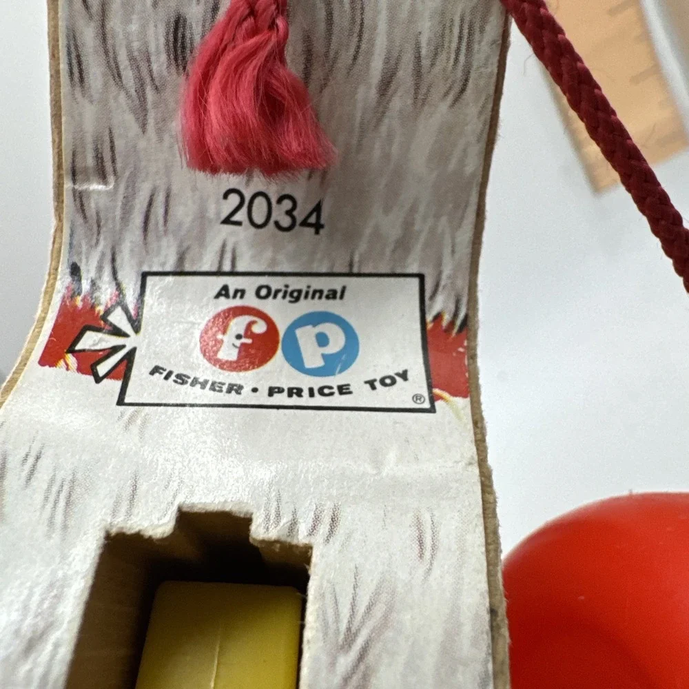 Vintage Fisher Price Little Snoopy‎ Dog 1968 Wood Pull Toy #693 USA